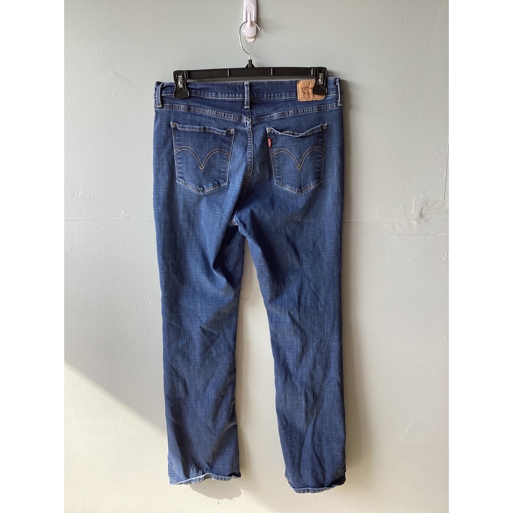 Levis Classic Bootcut Jeans Womens 14 Medium Wash Blue Denim Mid Rise Pants - Picture 2 of 7